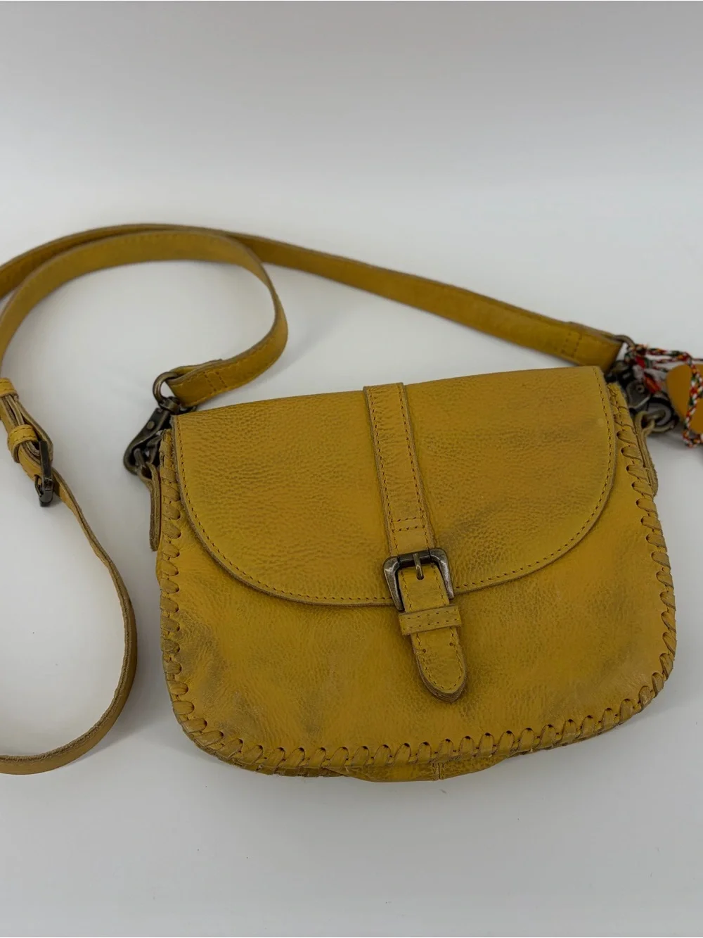 Myra Bag Summerset Vista Leather Crossbody, Sunrise Yellow, NWT‎